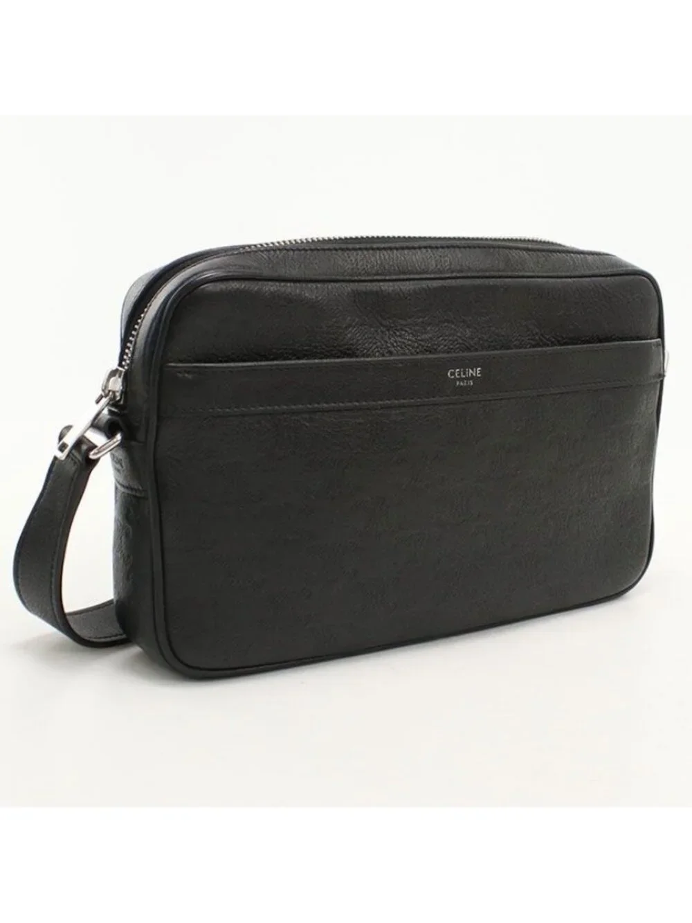 Celine Messenger Bag Embossed Triomphe Crossbody Calf